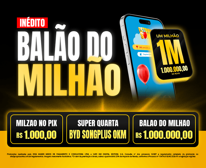 Banner oficial da campanha Balão do Milhão