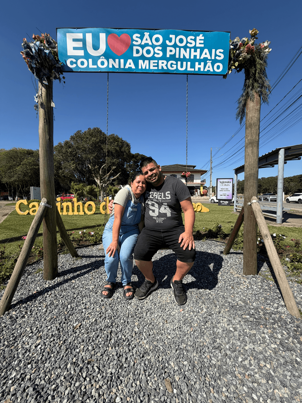 Genesis e a família no Caminho do Vinho, em São José dos Pinhais