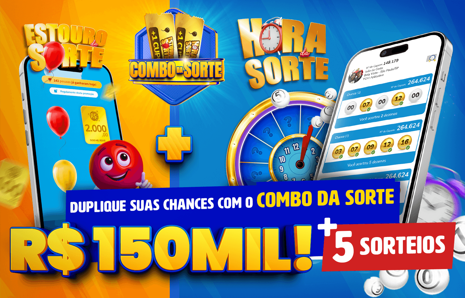 ⏰ Combo da Sorte (Estouro + Hora da Sorte) — R$4,99