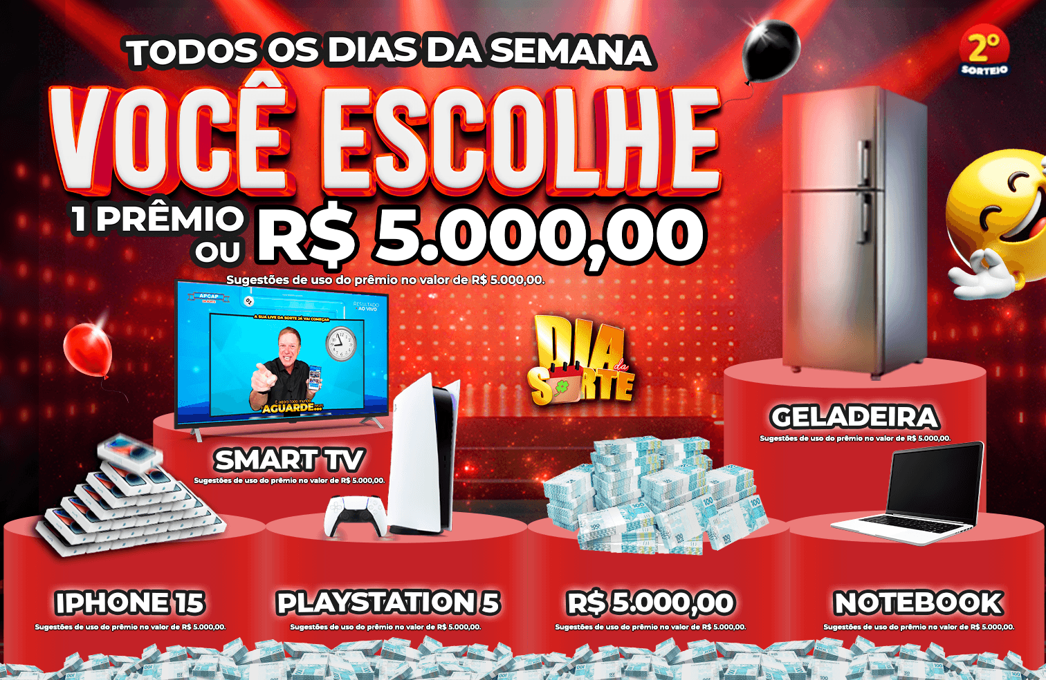 5 MIL REAIS em prêmios!