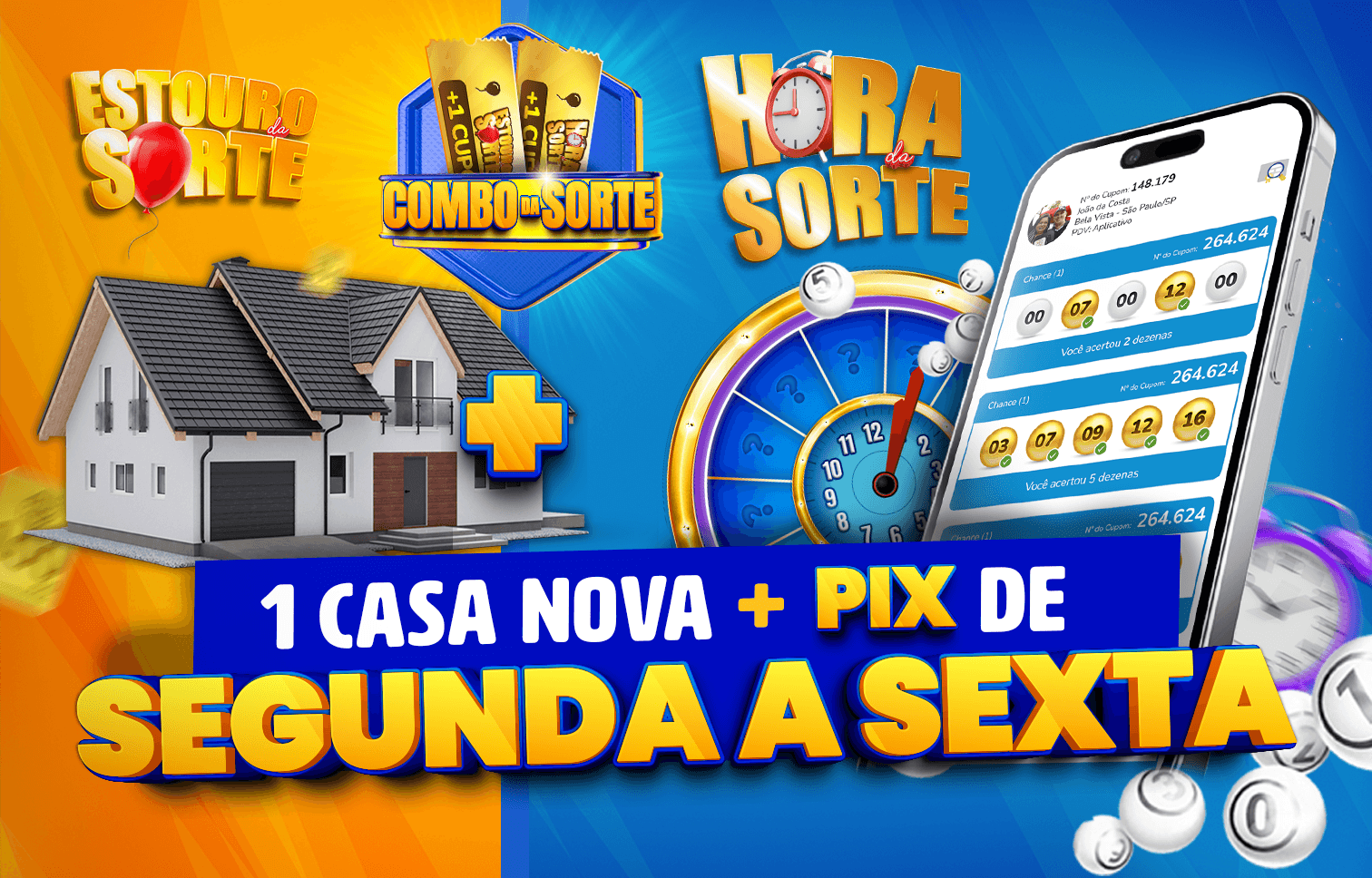 ⏰ Prêmios na HORA + PIX de segunda a sexta — R$5,99